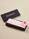 SilkSilky AU Pure Silk Scarf Pink 001