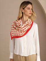 [Beige Cherry] SilkSilky-AU Scarf 004