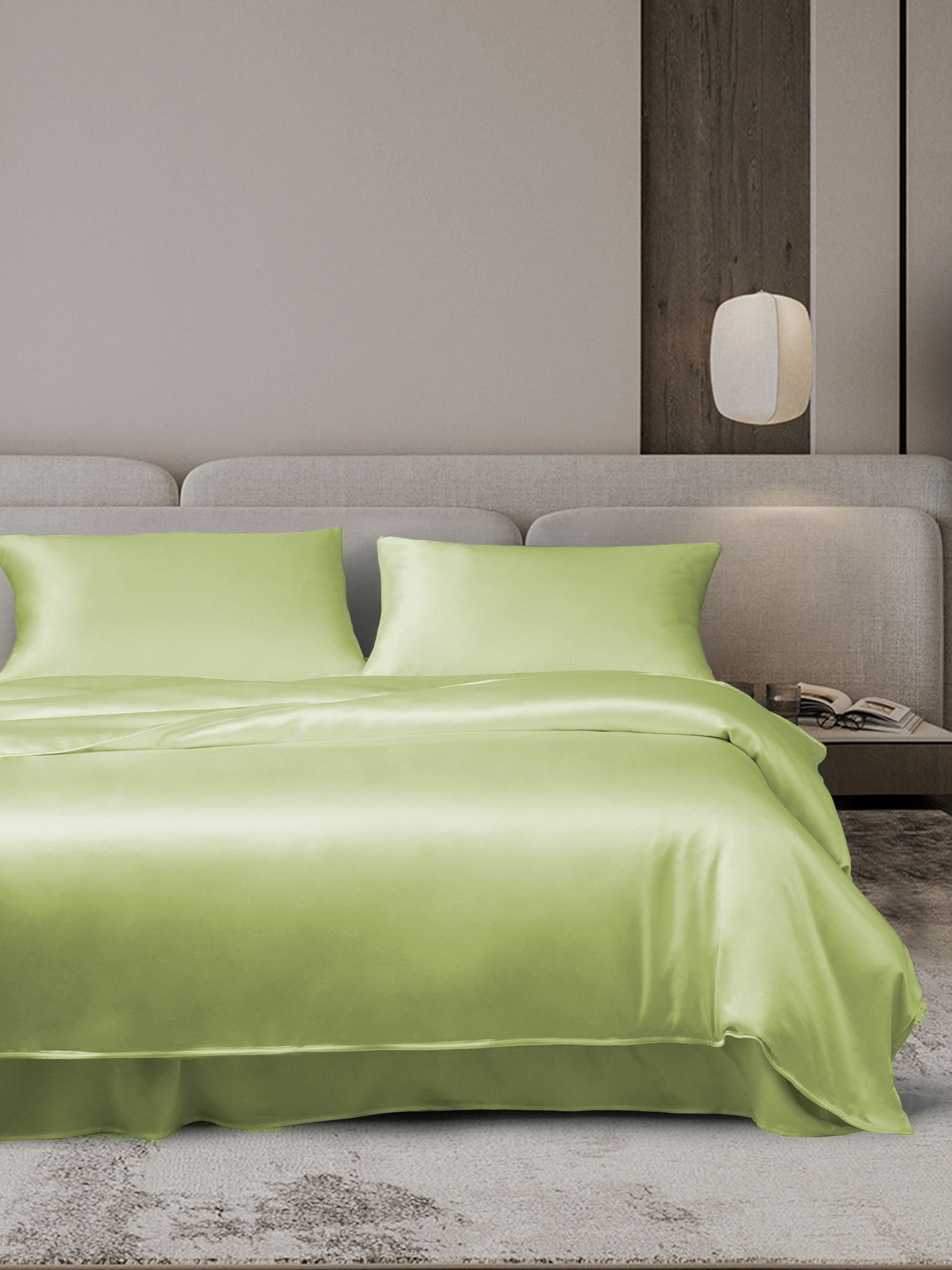 [Mint Green] SilkSilky-AU 19Momme Bedding Set 001