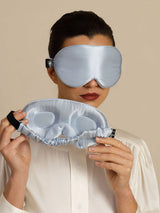 [Light Blue] SilkSilky-AU Sleep Mask 001