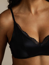 [Black] SilkSilky-AU Bra 004