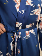 [Dark Blue] SilkSilky-AU 19Momme Mens Robe 004
