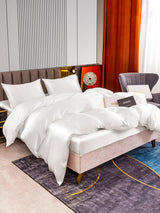 [White] SilkSilky-AU 22Momme Bedding Set 003