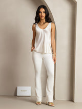 [Light Gray] SilkSilky-AU Sleeveless V Neck Camisole 004