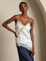 [Light Blue] SilkSilky-AU Spaghetti Strap V Neck Camisole 007