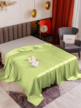 [Mint Green] SilkSilky-AU 19Momme Sheet 001