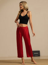 [Wine] SilkSilky-AU Women's Sleep Shorts 007