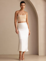 [Ivory] SilkSilky-AU Skirt 006