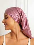 SilkSilky-AU Pure Silk Sleep Cap PaleMauve 004