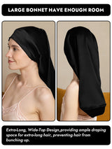 [Black] SilkSilky-AU Sleep Cap 003