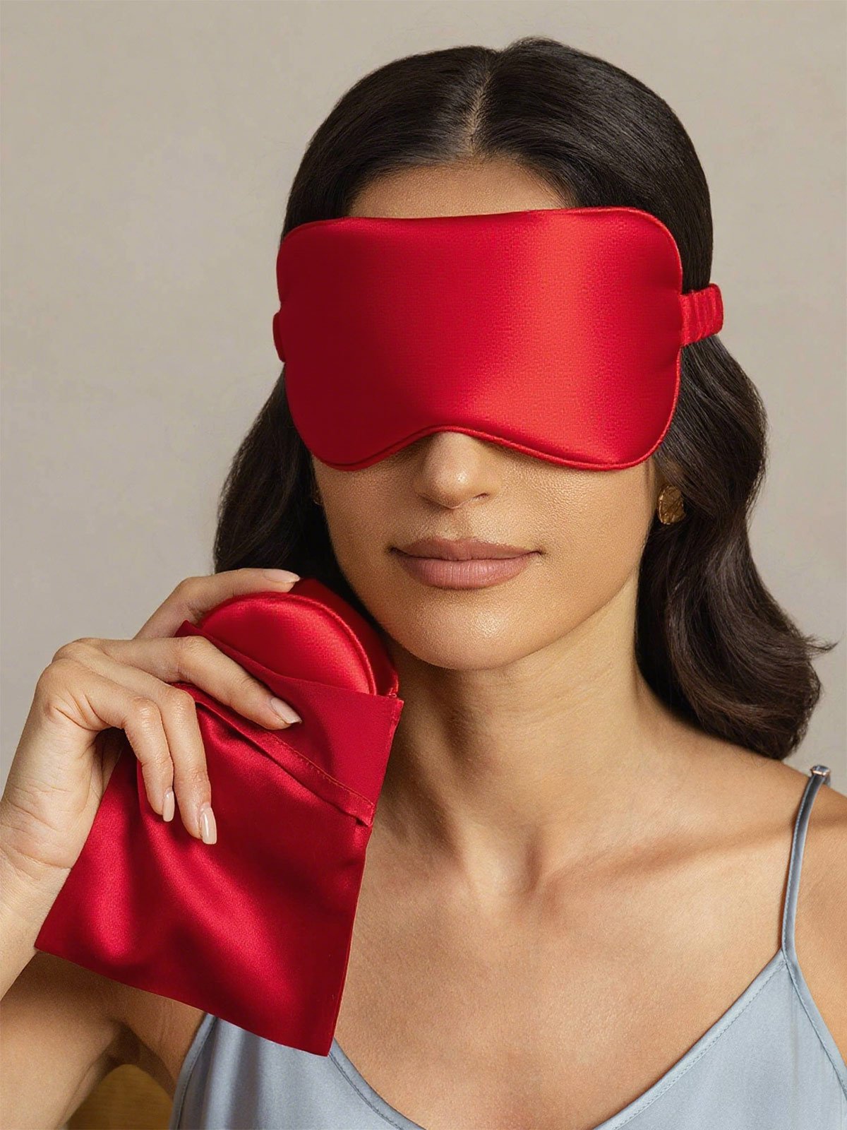 [Wine] SilkSilky-AU Pure Silk Eye Mask 004