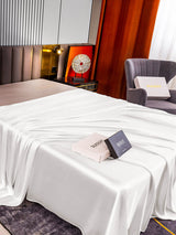 [White] SilkSilky-AU 22Momme Sheet 003