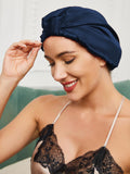 SilkSilky AU Pure Silk Sleep Cap DarkBlue 001