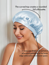 [Light Blue] SilkSilky-AU Sleep Cap 003