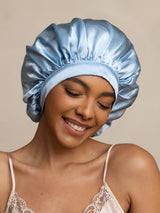 [Light Blue] SilkSilky-AU Sleep Cap 004