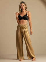 [Tan] SilkSilky-AU 19Momme Machine-Washable Silk Women's Sleep Shorts 006