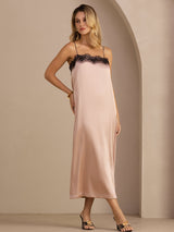 [Tuscany] SilkSilky-AU Spaghetti Strap Square Neck Dress 001