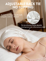 [White] SilkSilky-AU Sleep Cap 005