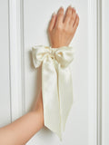 SilkSilky AU 19Momme Pure Silk Scrunchie Ivory 001