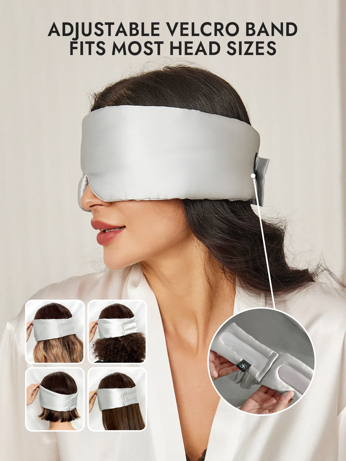 [Silver] SilkSilky-AU Sleep Mask 004