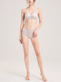 SilkSilky AU Silk Knitted Bra Gray 003