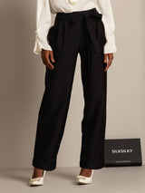 [Black] SilkSilky-AU Women's Pants 001