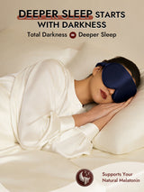 [Dark Blue] SilkSilky-AU 22Momme Sleep Mask 005