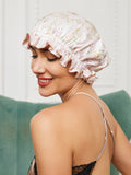 SilkSilky AU Pure Silk Sleep Cap Floral 003