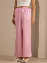 [Pink Pinstripe] SilkSilky-AU Womens Pants 003