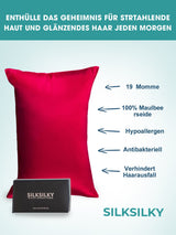 [Wine] SilkSilky-AU 19Momme Pure Silk Pillowcase 002