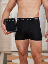 [Black] SilkSilky-AU 100% Silk Jersey Men's Underwear 002