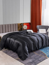 [Black] SilkSilky-AU 22Momme Duvet Covers 002