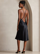 [Black] SilkSilky-AU Sleeveless Dress 001