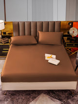[Coffee] SilkSilky-AU 22Momme Bedding Set 001