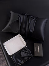 [Black] SilkSilky-AU 22Momme Pure Silk Pillowcase 005