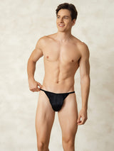 [Black] SilkSilky-AU Pure Silk Men's Underwear 005