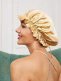 SilkSilky AU Pure Silk Sleep Cap Champagne 001