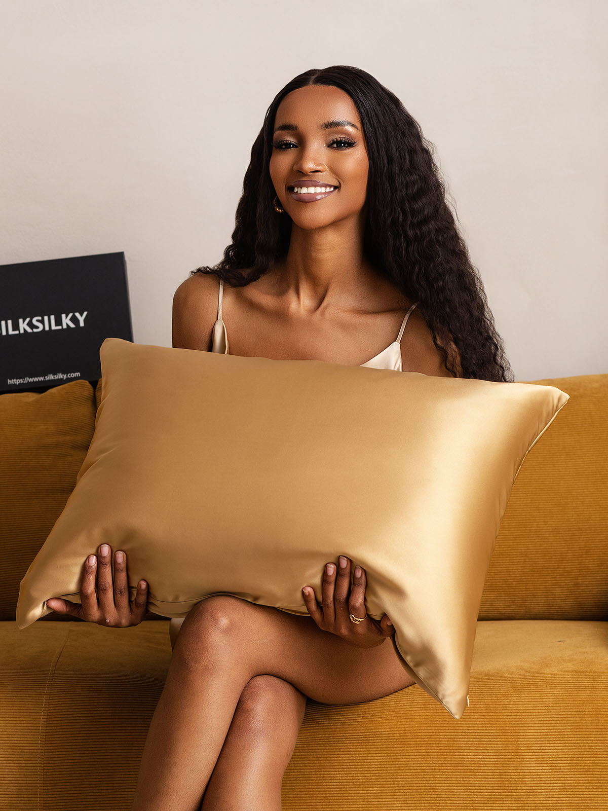 [Deep Camel] SilkSilky-AU 22Momme Pure Silk Pillowcase 001
