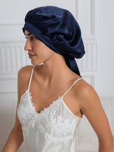 [Dark Blue] SilkSilky-AU Sleep Cap 002