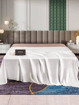 [White] SilkSilky-AU 25Momme Sheet 002