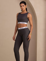 [Gray] SilkSilky-AU Sleeveless Crew Neck Women's Outfit Sets 004