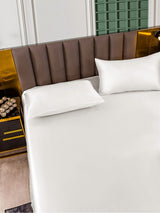 [White] SilkSilky-AU 25Momme Bedding Set 005