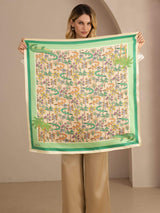 [Sand Crocodile] SilkSilky-AU Scarf 005