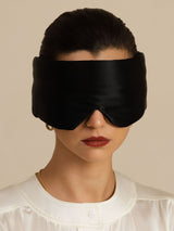[Black] SilkSilky-AU Sleep Mask 003