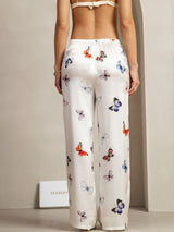 [White Butterfly] SilkSilky-AU 19Momme Silk Womens Pants 002