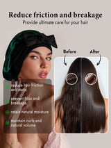 [Dark Green] SilkSilky-AU Sleep Cap 003