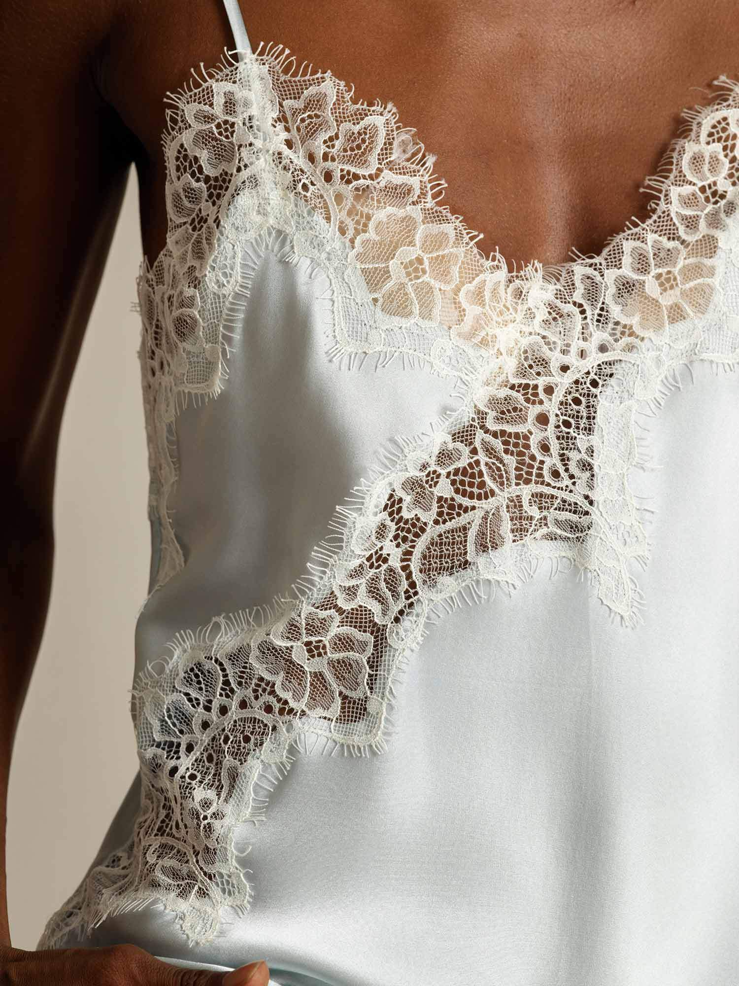 [LightBlue] SilkSilky-AU Pure Silk Camisoles 004