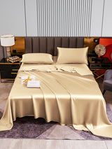 [Beige] SilkSilky-AU 22Momme Pure Silk Bedding Set 001,