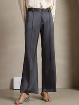 [Dark Gray] SilkSilky-AU 19Momme Silk Womens Pants 005,