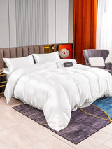 [White] SilkSilky-AU 22Momme Bedding Set 002